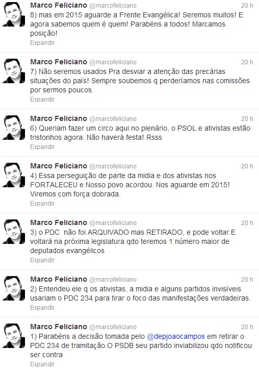 Twitter de Marco Feliciano
